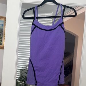 Lululemon Tank Purple with Black Trim